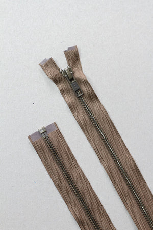 YKK® METAL SEPARATING ZIPPER • mind the MAKER® • 55cm or 75cm