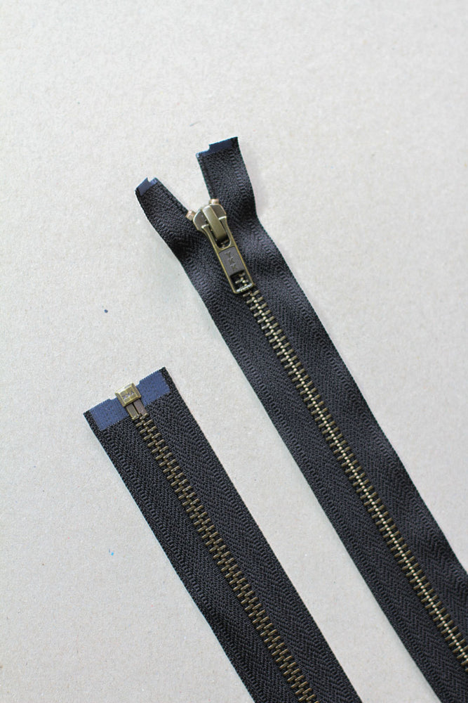 YKK® METAL SEPARATING ZIPPER • mind the MAKER® • 55cm or 75cm