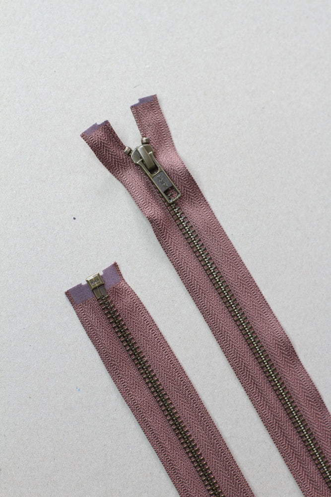 YKK® METAL SEPARATING ZIPPER • mind the MAKER® • 55cm or 75cm