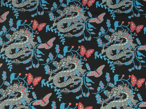 COTTON LAWN • SERPENTINE • Navy $39.00/metre