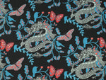 COTTON LAWN • SERPENTINE • Navy $39.00/metre