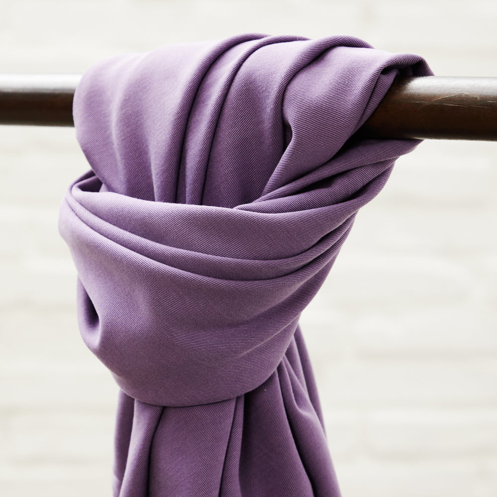 SOFT STRETCH TWILL • Mauve $48.00/metre