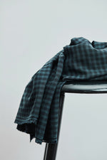 TWO-TONE CHECK • TENCEL™ Twill • Pond SALE $39.00/metre