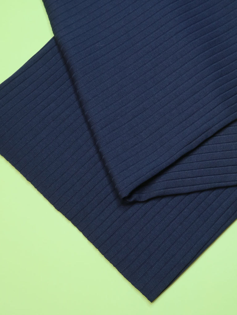 mind the MAKER® • ORGANIC WIDE DERBY RIB • Indigo Night $49.00/metre ...