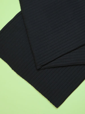 ORGANIC WIDE DERBY RIB • Black $49.00/metre