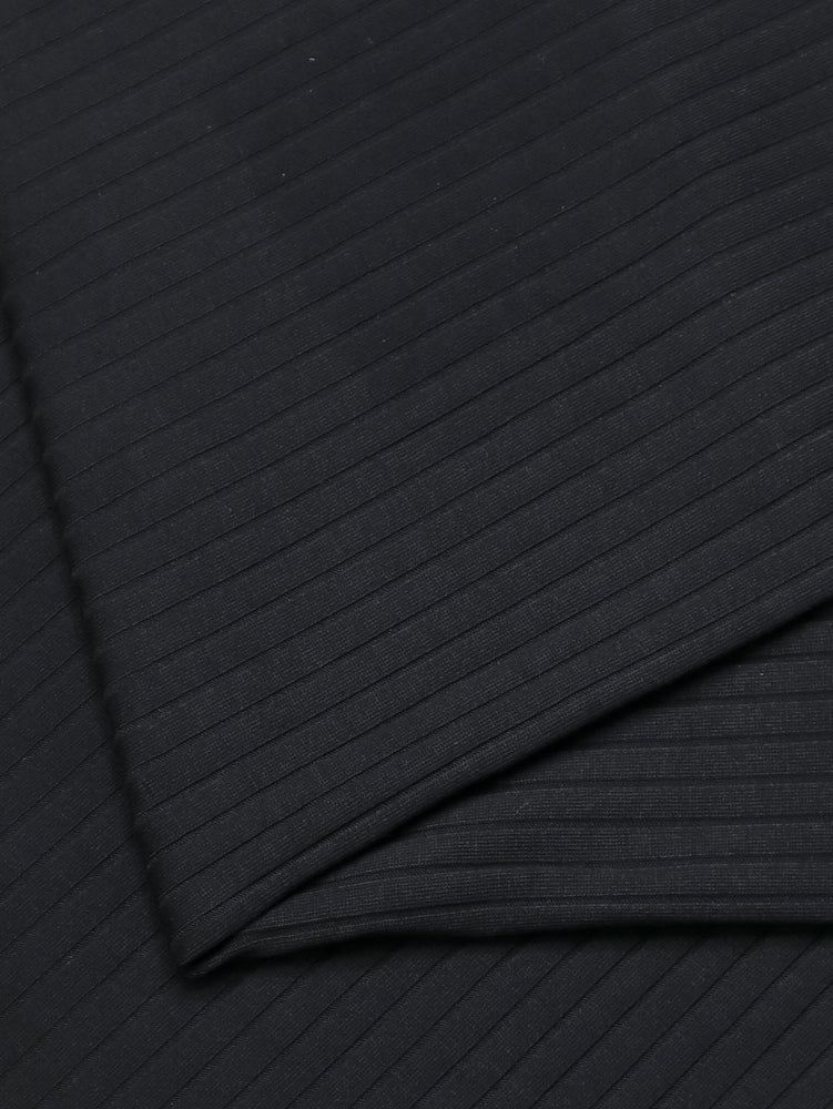 ORGANIC WIDE DERBY RIB • Black $49.00/metre