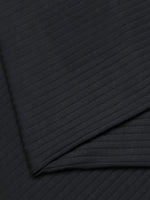 ORGANIC WIDE DERBY RIB • Black $49.00/metre