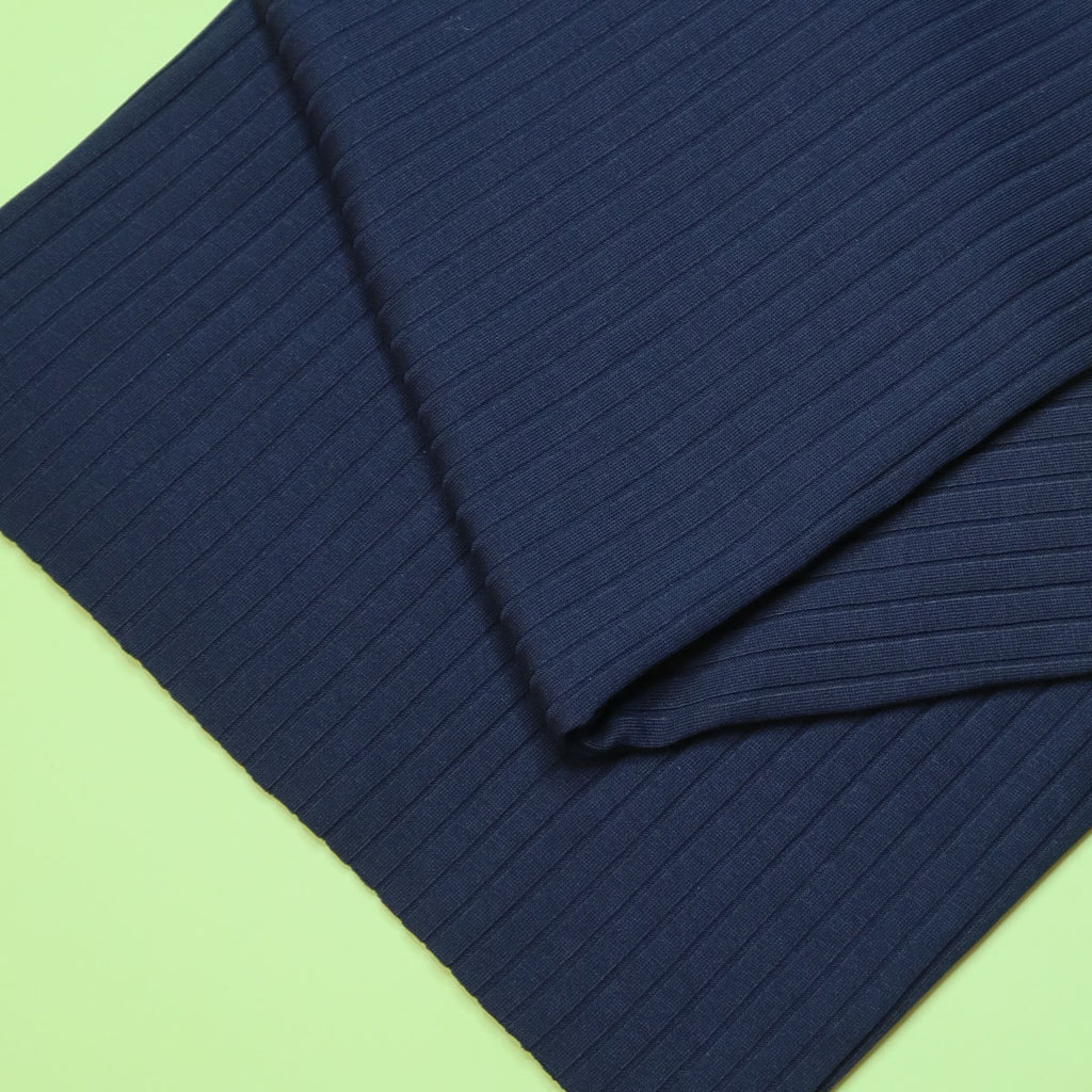 mind the MAKER® • ORGANIC WIDE DERBY RIB • Indigo Night $49.00/metre ...