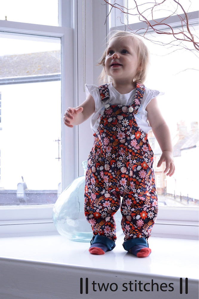 FRANKIE DUNGAREES & PINAFORE DRESS ages 6 months - 2 years • Pattern