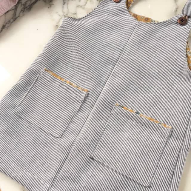 LONDON Overalls or Dress/Pinafore - Baby 6M/4Y • Pattern