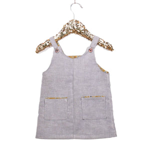 LONDON Overalls or Dress/Pinafore - Baby 6M/4Y • Pattern