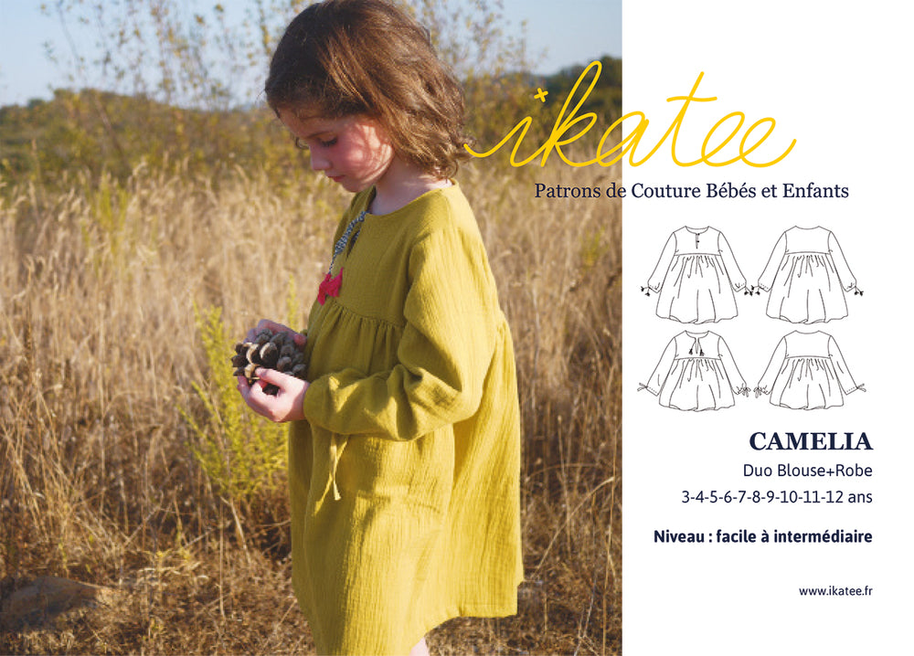 CAMELIA Blouse & Dress - Kids 3Y/12Y • Pattern