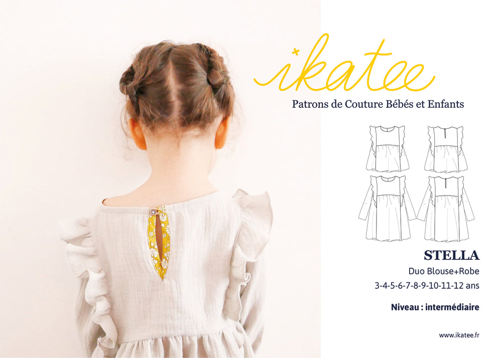 STELLA Blouse & Dress - Kids 3Y/12Y • Pattern