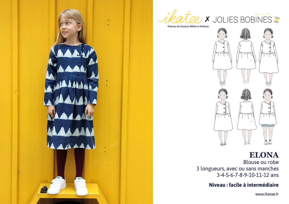 ELONA Blouse & Dress - Kids 3Y/12Y • Pattern