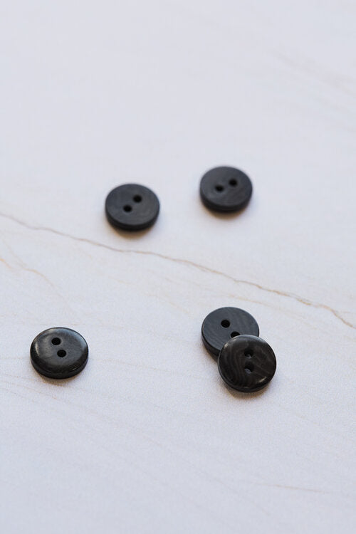 2-HOLE COROZO BUTTONS •  Calm Grey • 11mm