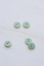 2-HOLE COROZO BUTTONS • Sage Green • 11mm