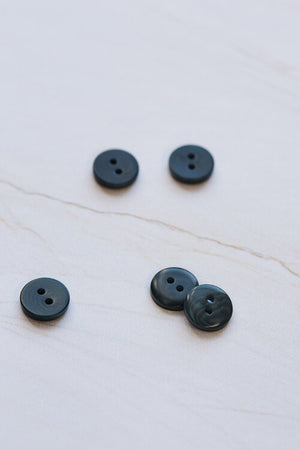 2-HOLE COROZO BUTTONS •  Bottle Green • 11mm