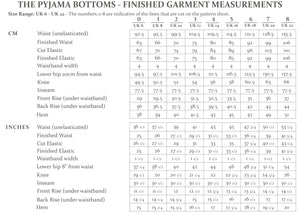 THE PYJAMA BOTTOMS • Pattern