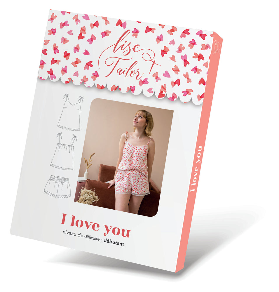 
                
                    Load image into Gallery viewer, I LOVE YOU Cami &amp;amp; Short Set • Pattern
                
            