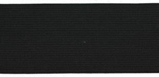 DOUBLE KNITTED ELASTIC • Black 50mm