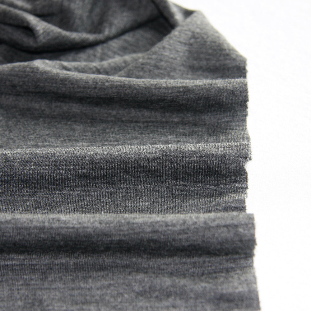 AUSTRALIAN MERINO JERSEY • 200gsm • Charcoal Marle SALE $48/per metre