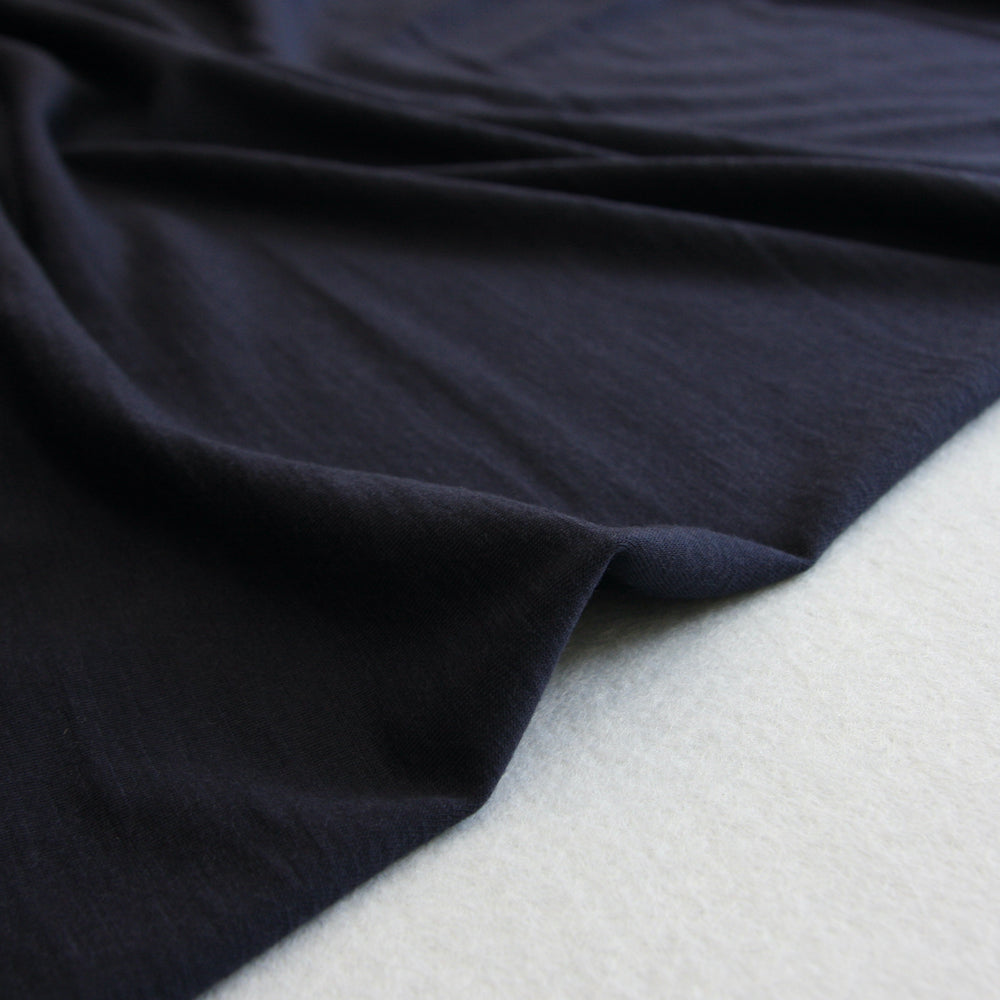 AUSTRALIAN MERINO JERSEY • 200gsm • Indigo SALE $48/per metre