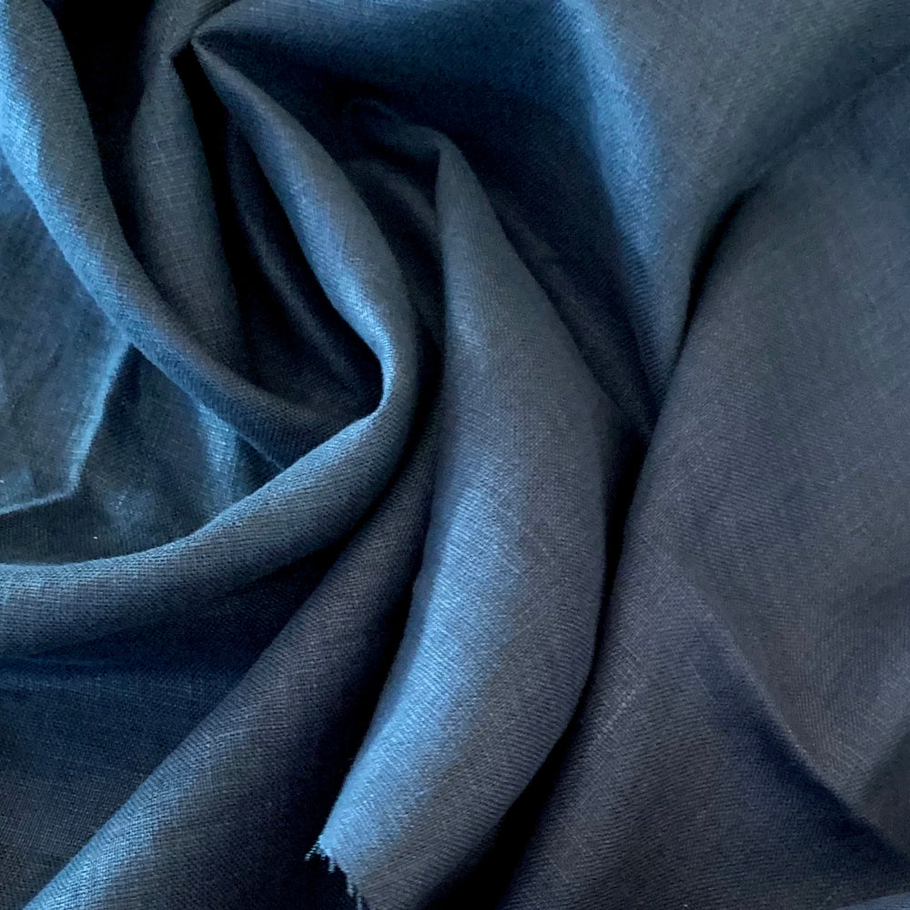 LINEN 200gsm • WASHED • Steel Blue • $32.00/metre