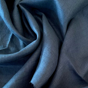 LINEN 200gsm • WASHED • Steel Blue $36/per metre