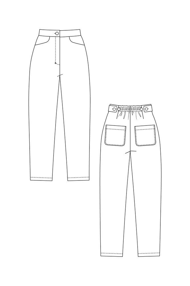 AINA TROUSERS & CULOTTES • PDF Pattern