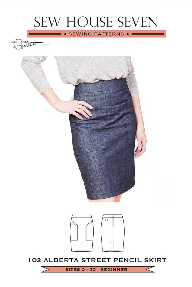 ALBERTA STREET PENCIL SKIRT • Pattern • Sew House 7