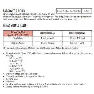 BELEN BODYSUIT • PDF Pattern