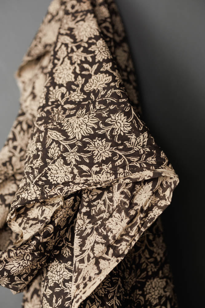 INDIAN COTTON • HAND BLOCK • Dew $46.00/metre