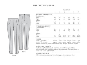 THE CITY TROUSERS • Pattern