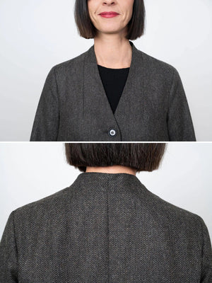 V-NECK COAT • Pattern