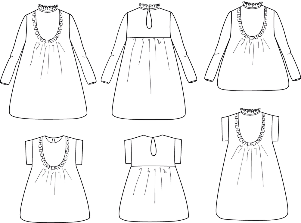 IDA Blouse & Dress - Kids 3Y/12Y • Pattern