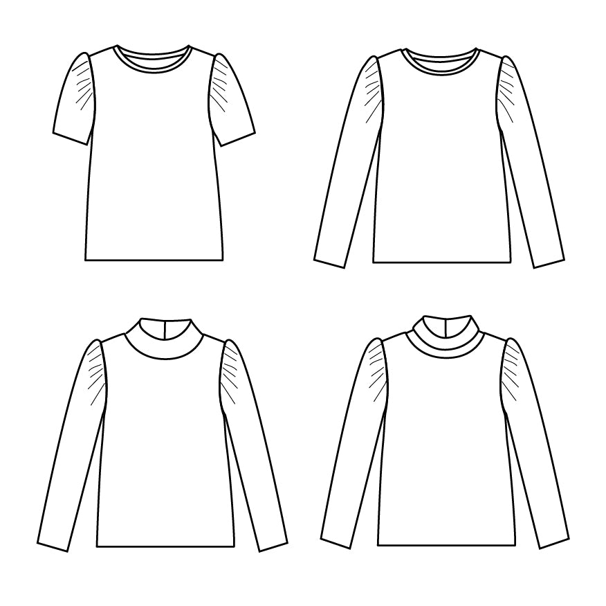 LOBELIA Tee Shirt • Pattern – Pattern Scissors Frock
