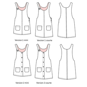 TORONTO Pinafore Dress - Kids 3Y/12Y • Pattern
