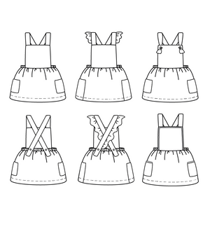 MILANO Apron Dress - Baby 6M/4Y  • Pattern