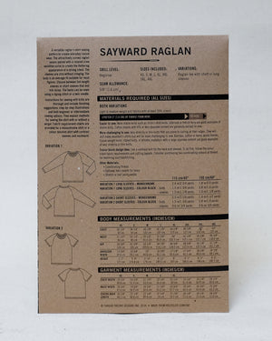 SAYWARD RAGLAN • Pattern