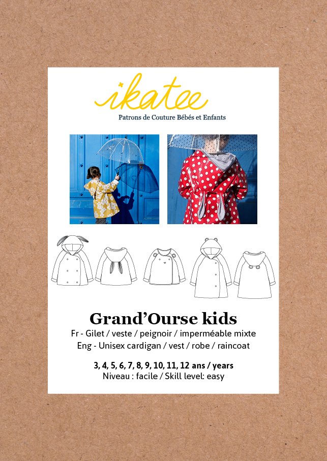 Patron gilet, veste et peignoir enfant GRAND'OURSE KIDS PDF – ikatee