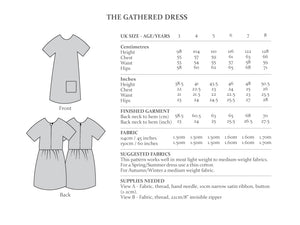 THE GATHERED DRESS • Kids • Pattern