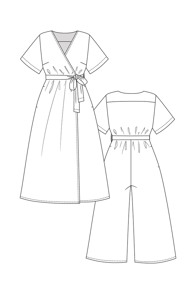 HALI WRAP DRESS & JUMPSUIT • PDF Pattern