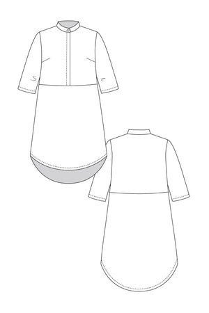 HELMI TRENCH BLOUSE & TUNIC DRESS • PDF Pattern