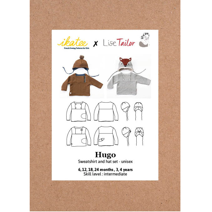 HUGO Sweatshirt & Hat Set - Baby 6M/4Y • Pattern