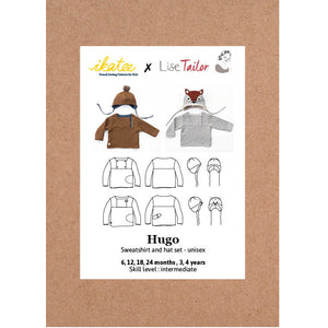 HUGO Sweatshirt & Hat Set - Baby 6M/4Y • Pattern