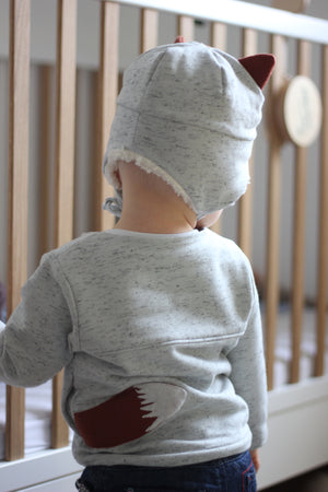 HUGO Sweatshirt & Hat Set - Baby 6M/4Y • Pattern