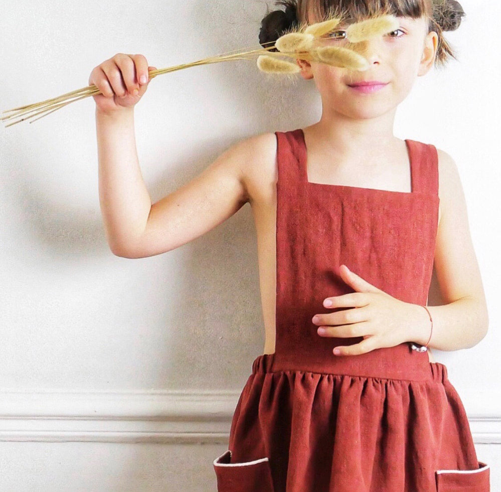 MILANO Kids Apron Dress - Kids 3Y/12Y • Pattern