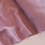 COTTON DOUBLE GAUZE •  Lilas Clair SALE $32/per metre