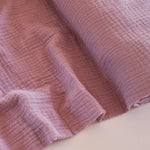 COTTON DOUBLE GAUZE •  Lilas Clair $32.00/metre