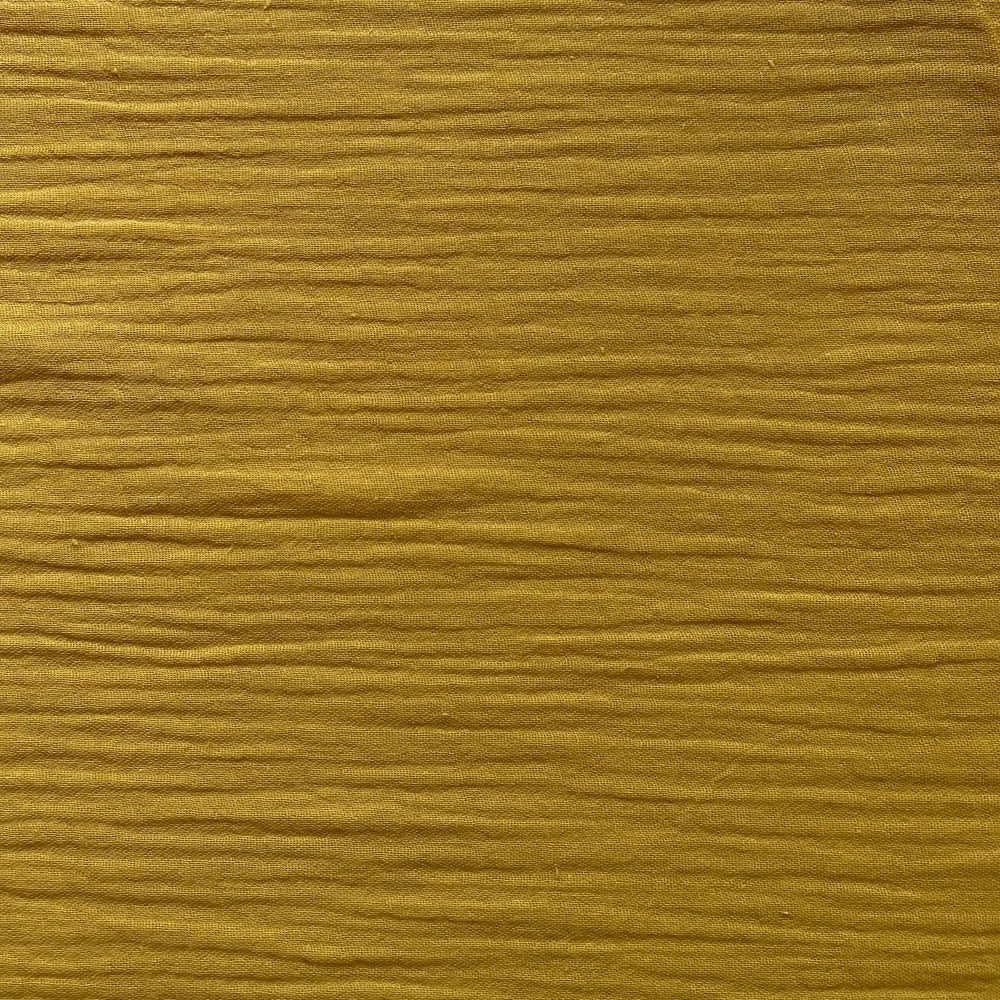 COTTON DOUBLE GAUZE •  Moutarde SALE $32/per metre